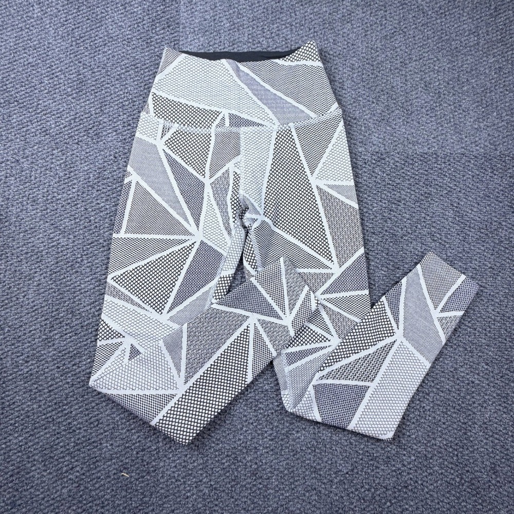 Beyond Yoga Geometric High Rise Leggings Womens S Black White Yoga Athleisure